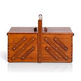 Prym 612551 Nähkasten aus dunklem Holz, L
